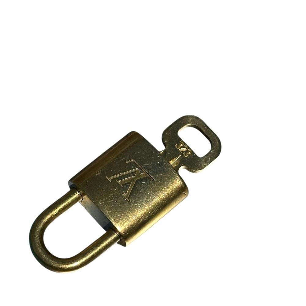 Louis Vuitton Gold Lock & Key Padlock  #323